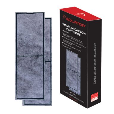 AQUATOP Premium Carbon Cartridge Filter Pads - Fits BFK Aquarium Kits, BFK-CR